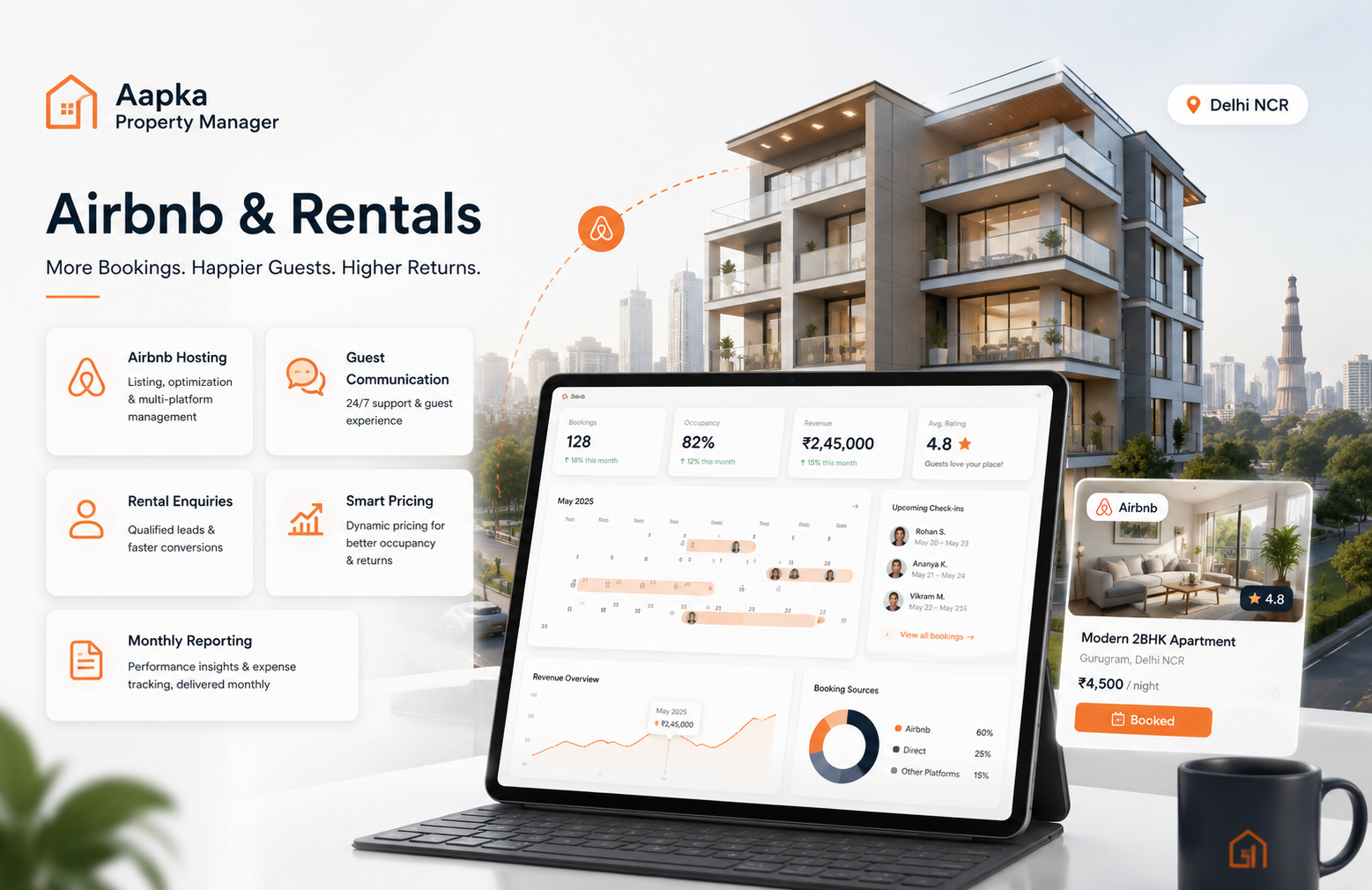 Airbnb and rental management support